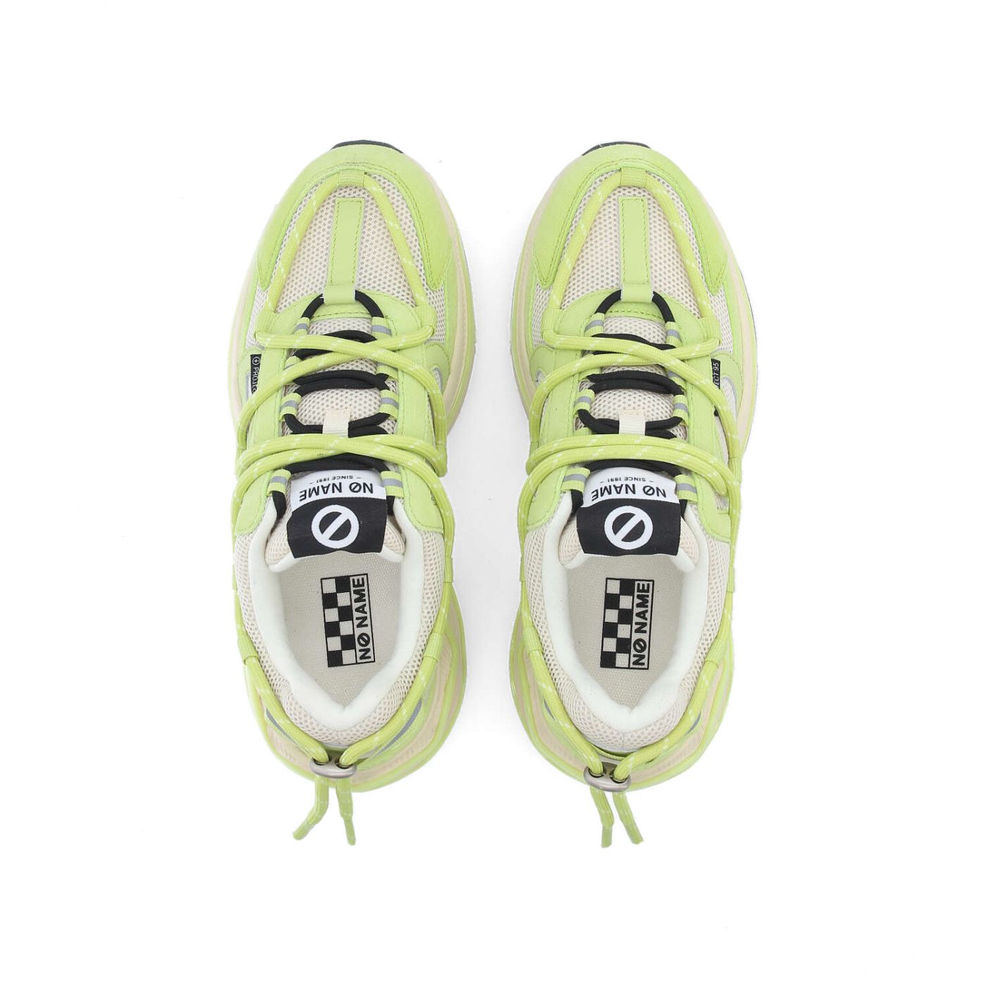 WILLO RUNNER W - MESH/SUEDE - BLANC CASSE/VERT